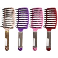 ✱◄✚ Hair Brush Scalp Massage Comb Hairbrush Bristle Nylon Women Wet Curly Detangle hair brush for Salon Hairdressing Styling Tools