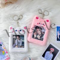 【hot sale】 ♂♂♘ B11 Cute Cartoon Furry Photocard Holder Cat Card Holder Keychain