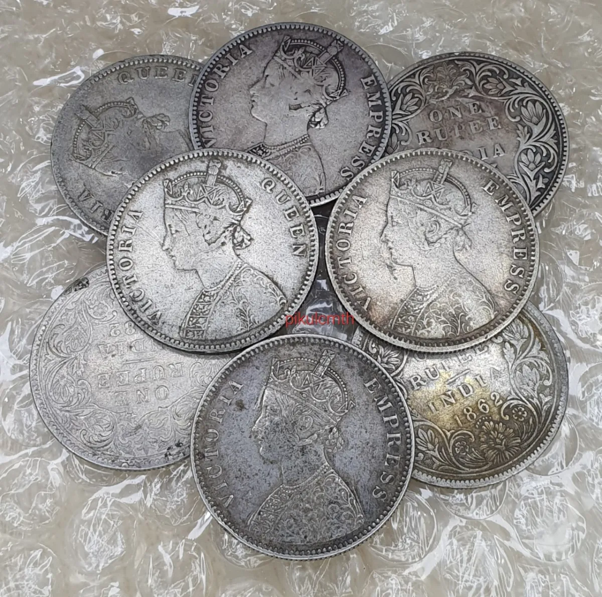เหรียญหนึ่งรูปี อินเดีย เนื้อเงิน One Rupee Victoria อายุ 100ปี+  รับประกันของแท้ ราคาต่อ 1 เหรียญ | Lazada.Co.Th