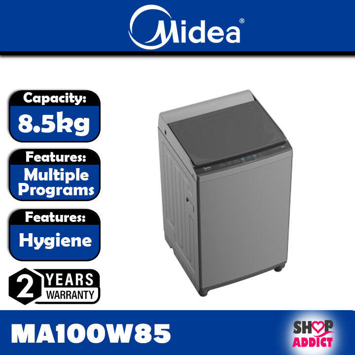 MIDEA MA100W85 Fully Auto Top Load Washing Machine 8.5kg/ Mesin Basuh