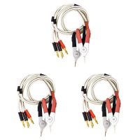 3 Pair Insulated Banana Plug Clips Cable Low Resistance LCR Clip Probe Leads Test Meter Terminal Kelvin New