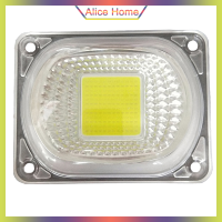 โคมไฟฟลัดไลท์อลิซ LED COB Chip เมทริกซ์พร้อมเลนส์สะท้อน1ชุดสำหรับแหล่งกำเนิดโคมไฟสปอตไลท์น้ำท่วม50W โคมไฟชิปแสงกลางแจ้งแบบ DIY