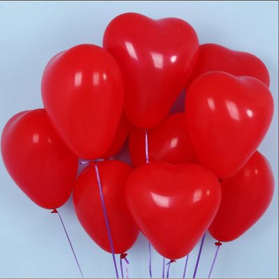 50pcs 10inch Red White Heart Shaped Latex Balloons Wedding Birthday Party Decoration Love Balloon Valentines Baby Shower Globos Balloons