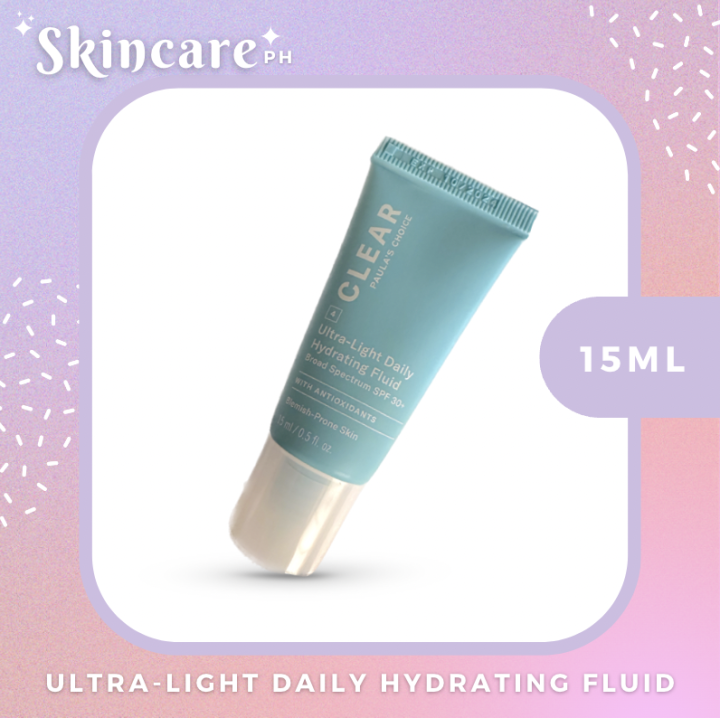Paula’s Choice UltraLight Daily Hydrating Fluid SPF 30+ 15ml Lazada PH