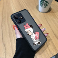 Case4you เคสสำหรับ Realme C53 Realme Narzo N53เด็กผู้หญิงการ์ตูนน่ารักแฟชั่นมีน้ำค้างแข็งโปร่งใสมินี่เมาส์เคสโทรศัพท์มือถือกันกระแทกกล้องคลุมทั้งหมดปกป้องเคสโทรศัพท์