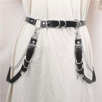 QianXing Shop Women Straps Harness Punk Gothic Body Chest Caged Waist Belts Adjustable Harajuku Heart Chain Belts