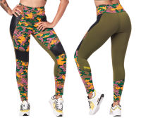 Zumba Dance Tribe High Waisted Panel Ankle Leggings (กางเกงเลคกิ้งออกกำลังกายซุมบ้าและโยคะ)