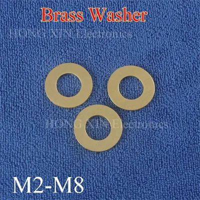 50Pcs M2 M2.5 M3 M4 M5 M6 M8 Meson Pad Sheet Metal Collar Brass Flat Washer washer pad Flat gasket brass seal gasket