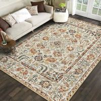 R Ethnic Style Cars for Living Room Persia Bedroom Decor Rug Non-slip Washable Porch Floor Mat Dining Room Lounge Car