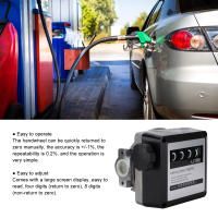 4 Digits Fuel Flow Meter Large Screen Display 5‑30GPM 20‑120L/Min High Accuracy for Gasoline