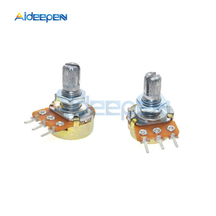 1pcs/5Pcs Wh148 B10K 10K Ohm Potentiometer 3 Pin Split Shaft Rotary
