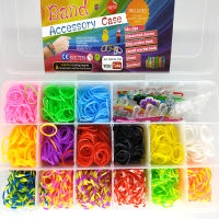 Elastic Rubber Loom Bands DIY Tool Set Weave Machine Gum Bracelet Handicraft Kit Girl Gift Kids Toys for Children 7 8 10 Years