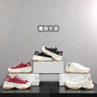 Korea MLBˉNYˉthick-soled canvas shoes NY small standard embroidery all-match height-increasing shoes ins retro platform casual shoes