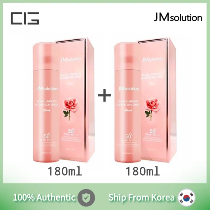 JM Solution Glow Luminous Flower Sun Spray SPF50+ PA+++ 180ml×2pcs | Lazada