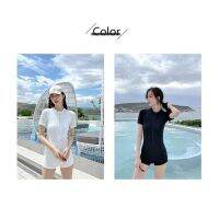 2022 New Style Sports Swimsuit Slimmer Look Cover Meat Bubble Conservative ins Temperament Hot Spring Wholesale