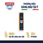 Mì Ý Spaghetti Agnesi Ý 500g, dùng lúa mì durum cao cấp giữ sốt