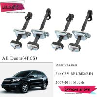 ZUK 4ชิ้นสำหรับฮอนด้า CR-V CRV RE 2007 2008 2009 2010 2011สายรัดตรวจสอบกันชนประตูของรถยนต์หัวขับล็อคแขนด้านหลังซ้ายขวา