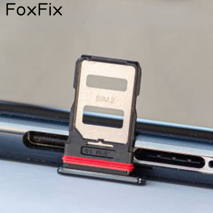 ถาดใส่ซิมการ์ด Foxfix ถาดใส่ซิมสำหรับ11T/11T Pro ที่ใส่สล็อตซิมที่วางเต้ารับตัวแปลง2107113SG 21081111RG
