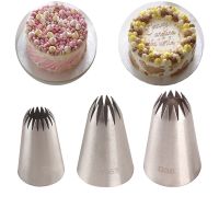 【hot】❣  3pcs/set Pastry Tips  D38/D63/D66 Decorating Icing Piping Nozzles Decoration Baking Tools