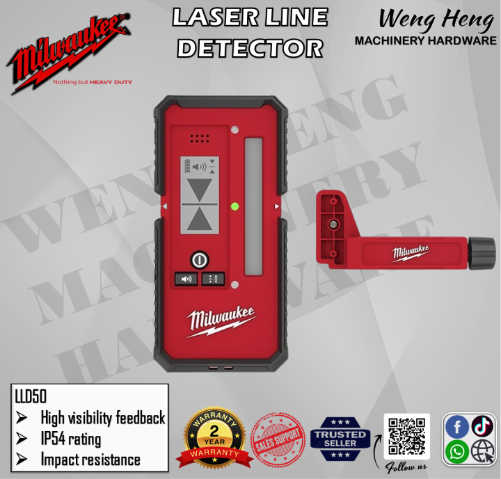 100 Genuine Milwaukee Laser Line Detector 50 m Model LLD50 Lazada