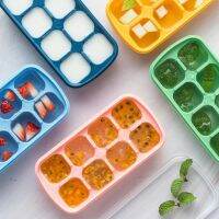 【cw】 lce Trays Silicone Tray with Removable Lid Release Durable Molds for Freezer Drink Cocktail