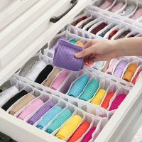【2023】Underwear Storage Womens Socks Wardrobe Drawer Panties Thickened Compartment Storage Mesh Plaid 【hot】 1