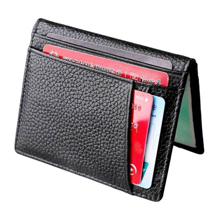 layor-wallet-กระเป๋าสตางค์ใส่บัตรสำหรับผู้ชาย-แบบสั้นหนังแท้ใส่ได้ทุกเพศกระเป๋าสตางค์ใส่เหรียญสีล้วนกระเป๋าใส่บัตร