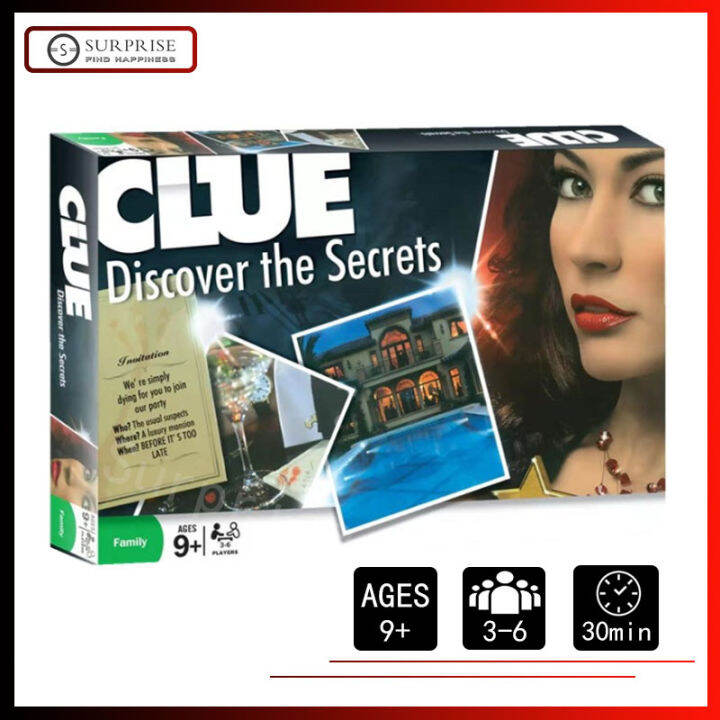 English Board Game Clue - Discover The Secrets Board Game Detective ...