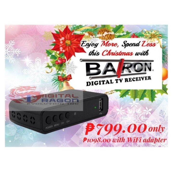 Original and Authentic Baron Digital TV Receiver with Adapter Lazada PH
