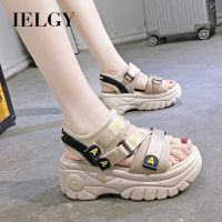 IELGY Sepatu รองเท้าแพลตฟอร์มสำหรับผู้หญิง 9138