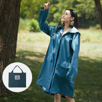 เสื้อกันฝนยาวผู้หญิงกันน้ำ windproof hooded Rain Coat ponchos แจ็คเก็ต Trench หญิง raingear chubasquaros mujer ขนาด2 XL XL