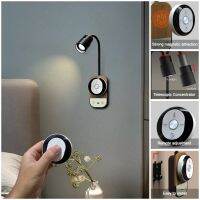 Tokili Portable LED Reading Lamp 5 Colors&amp;Brightness Hung Light USB Chargeable Magnetic RemoteTouch Control Study Wall Sconce