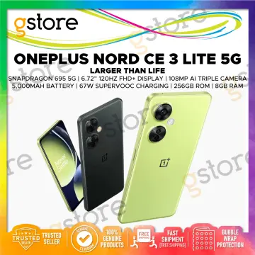 ONEPLUS Nord CE 3 Lite 5G Dual-SIM 128GB ROM + 8GB RAM (GSM only | No CDMA)  Factory Unlocked 5G Smartphone (Pastel Lime) - International Version