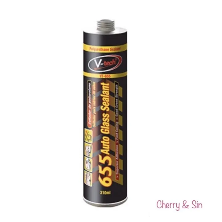 VTech VT655 Auto Glass Sealant / Windscreen Sealant Black / Gum Silicone (310ml) Lazada