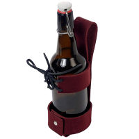 Steampunk Leather Beer Bottle Holster Viking Flask Mug Belt Pouch Carry Wine Water Cup Holder Drink Can Caddy Bag Larp Accessory