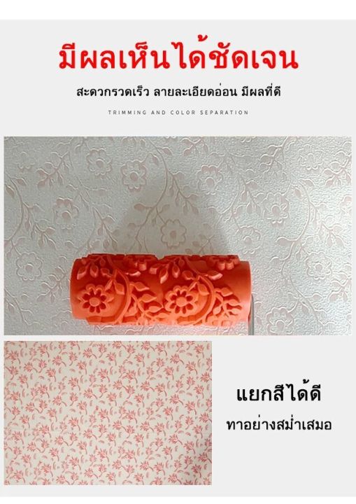 ราคาส่ง-ลูกกลิ้งยาง-ลายภาพวาด-สําหรับตกแต่งผนัง