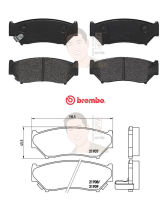 P79 008B ผ้าเบรก F (แท้ BREMBO รุ่น Black) SUZUKI จิมนี่ Caribian Jimny 1.5 ปี98-&amp;gt; / SUZUKI วิทาร่า Vitara 1.6 (5dr) ปี92-&amp;gt;