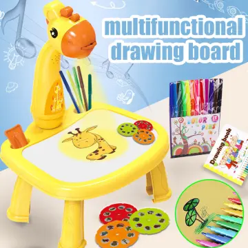 Kids Projector Drawing Table Painting Board Desk Multifunctional