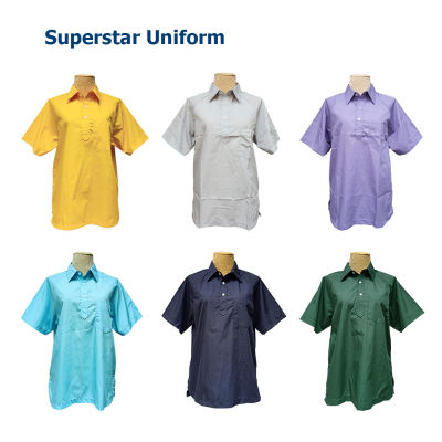 เสื้อพละนักเรียนผ้าโทเร 22สี 8ไซส์ เสื้อพละกลุ่มสีที่2 ชุดพละโรงเรียนระดับมัธยม เสื้อพละกีฬาโรงเรียน