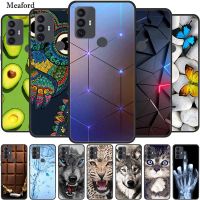 For TCL 30 SE Case Luxury Soft Silicone Protective Animals Phone Cover for TCL 305 306 Case 30SE TPU Funda for TCL30SE Cartoon