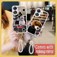 tulip Makeup mirror Phone Case For OPPO A58 5G/A58X/A78 5G/A1X 5G dustproof youth Mirror surface texture Little Fresh