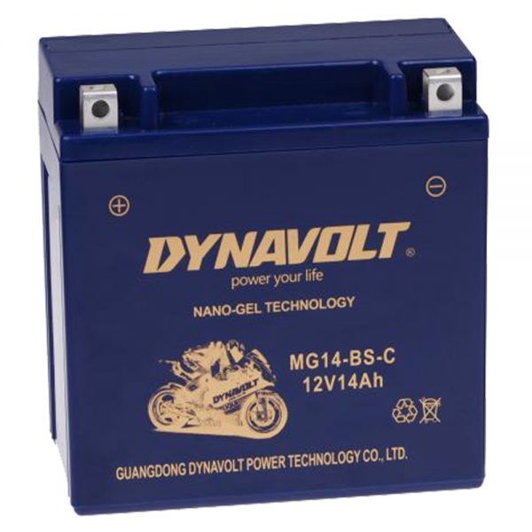 DYNAVOLT MG14-BS-C ไดน่าโวลท์ แบตเตอรี่มอเตอร์ไซค์ แบตเตอรี่