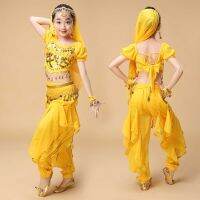 hot【DT】 Children Belly Costumes   Wear  Childrens Performance Clothing 6 colors