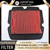 Lopor ที่ทำความสะอาดตัวกรองดูดอากาศรถจักรยานยนต์สำหรับ Honda GL1800 Wing 2001-2017 GL 1800 17210-MCA-A60 17210-MCA-003