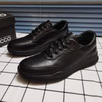 Original Ecco Mens 2023 Fashion New Casual Leather Shoes Work Shoes AY862003