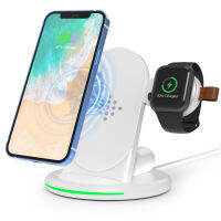 (HOT)3 In 1 Wireless Charger Stand สำหรับ 14 13 11 XR 12,สำหรับ 7 Fast Charging Dock Station สำหรับ Pro 653