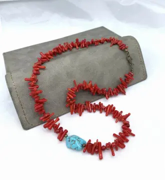 Red coral necklace for on sale sale