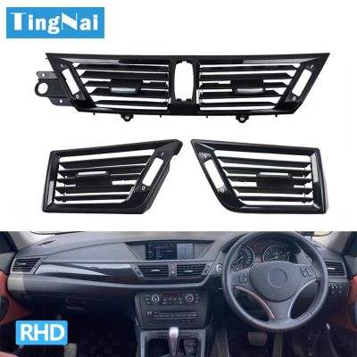 [HOT XIJXEXJWOEHJJ 516] LHD RHD ด้านหน้า Center Dash เครื่องปรับอากาศ AC Vent Grille Outlet แผงสำหรับ BMW X1 E84 2010-2015