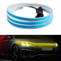 Led รถ Hood Light Strip ผ่านประเภท Auto Modified ไฟหน้าอัพเกรด Cuttable ไฟตกแต่งรถไฟวิ่งกลางวัน