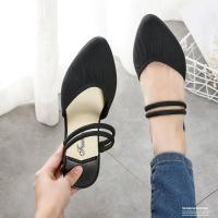 【คลังสินค้าพร้อม】Wanna Women Jelly Shoes Pointed Soft Wedges Ladies Work Flat Shoes